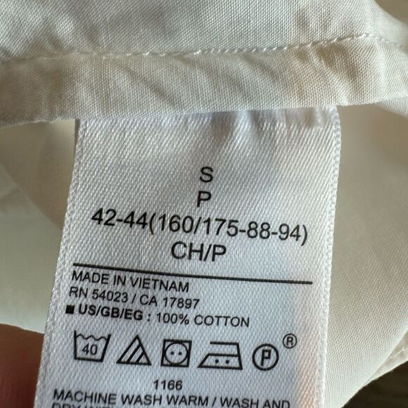 Gap Women’s White Cotton Button Down Summer Lightweight Mini Dress - Picture 8 of 8